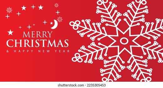 Merry Christmas Snowflake design card Editable vector file. so new concept snowflake