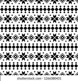 Merry Christmas Snowflake ethnic pattern Illustration vector