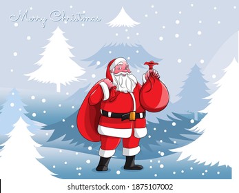 merry christmas in snowflake winter cold ,merry christmas design for illustration, merry christmas  in background