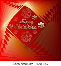 Merry Christmas snowflakes decor background.