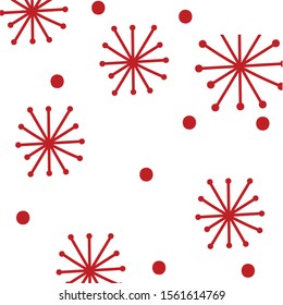 merry christmas snowflakes pattern background vector illustration design
