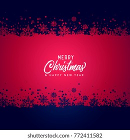 merry christmas snowflakes vector background
