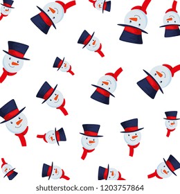 merry christmas snowman pattern