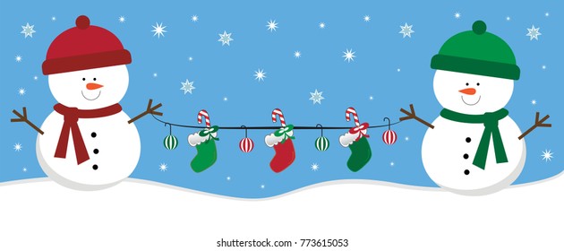 Merry Christmas Snowmen