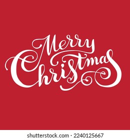 Merry Christmas Social Media Post - Red background