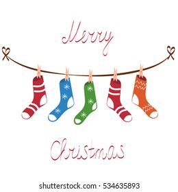 Merry Christmas. Christmas sock