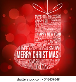MERRY CHRISTMAS, Sock word cloud