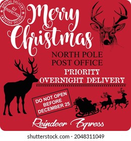 Merry Christmas Special Delivery, Reindeer Express