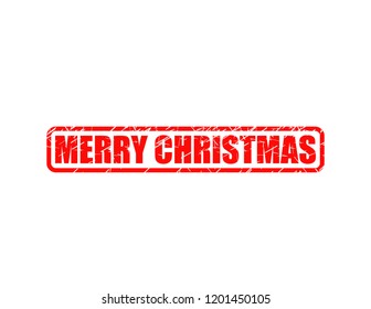 Merry christmas stamp