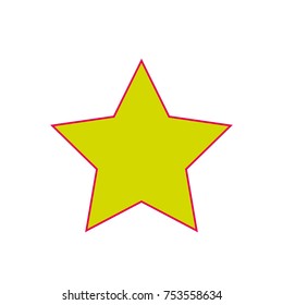 merry christmas star decoration ornament vector illustration