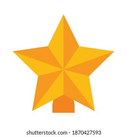 merry christmas star design, winter season and decoration theme Vector illustration