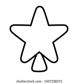 Merry christmas star vector design