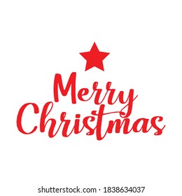 Merry Christmas Star Vintage Vector