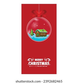 Merry christmas stories template design background
