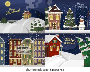 Merry Christmas street card vector background. Happy New Year 2017 greeting  template