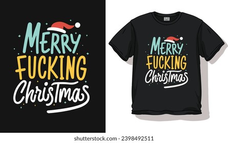 merry Christmas stylish new t-shirt design template vector