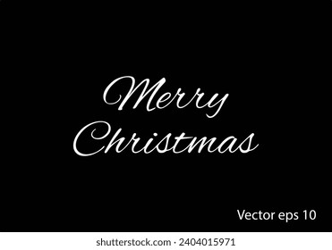 Merry Christmas Stylish Text Design illustration