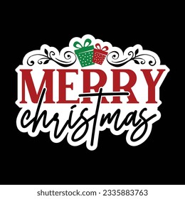 Merry Christmas, Christmas SVG Design, Vector file.