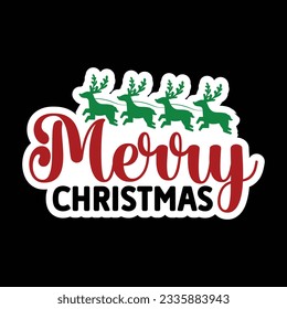 Merry Christmas, Christmas SVG Design, Vector file.