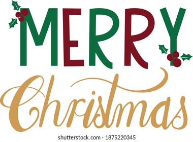 Merry Christmas Svg File Png