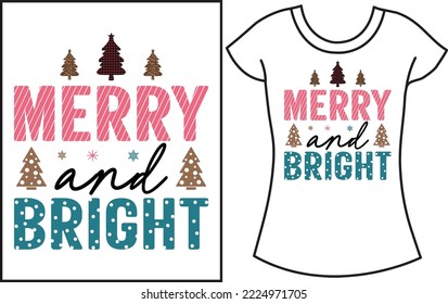 Merry Christmas SVG retro Vintage design. Groovy Christmas T-shirt design gift for the family. papa shirt