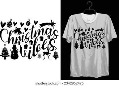 Merry Christmas Svg T-shirt Design. Funny Gift Merry Christmas T-shirt Design For Christmas Lovers. Typography, Custom, Vector, And Vintage T-shirt design.