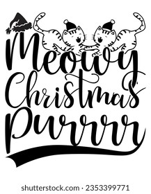 Merry Christmas Svg T-shirt Design. Typography, Custom, Vector, Christmas swag, Merry Christmas, Winter, Xmas, Holiday and Santa svg, Commercial Use, Cut Files Cricut, Silhouette, eps, dxf, png