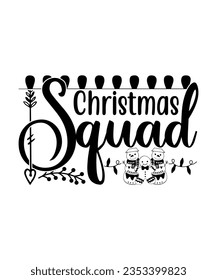 Merry Christmas Svg T-shirt Design. Typography, Custom, Vector, Christmas swag, Merry Christmas, Winter, Xmas, Holiday and Santa svg, Commercial Use, Cut Files Cricut, Silhouette, eps, dxf, png
