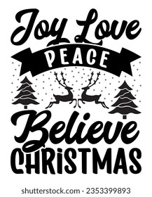 Merry Christmas Svg T-shirt Design. Typography, Custom, Vector, Christmas swag, Merry Christmas, Winter, Xmas, Holiday and Santa svg, Commercial Use, Cut Files Cricut, Silhouette, eps, dxf, png