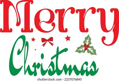 Merry Christmas SVG Vector File