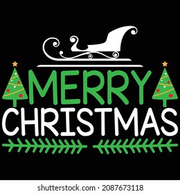 Merry Christmas Sweater, T-shirt and Mugs Design
