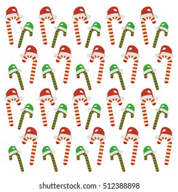 merry christmas sweet cane decoration vector illustration design