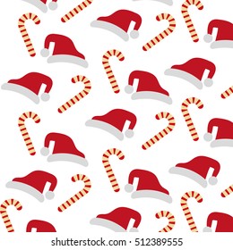 merry christmas sweet cane decoration vector illustration design