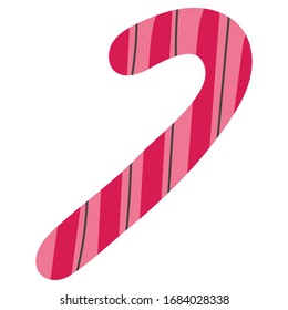 merry christmas sweet cane icon vector illustration design