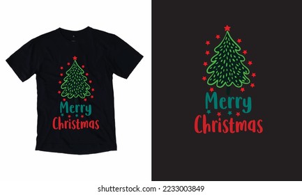 Merry Christmas T Shirt Custom Design