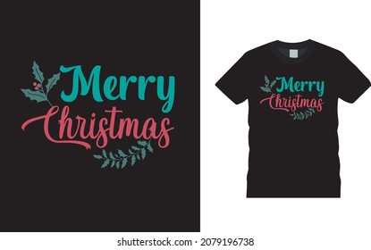 Merry Christmas T shirt Design, apparel, vector illustration, graphic template, print on demand, textile fabrics, retro style, typography, vintage, christmas tee