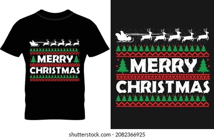 Merry christmas, t shirt design