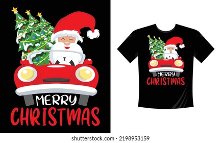 merry Christmas t shirt design free vector svg design template  svg