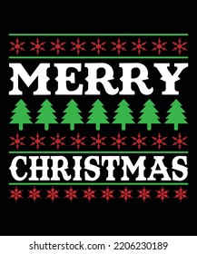 Merry christmas t shirt design