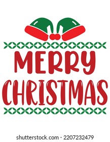 MERRY CHRISTMAS T Shirt Design
