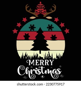 Merry Christmas T Shirt Design