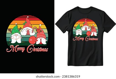 Merry Christmas t shirt design, gnomes t shirt deign, gnomes christmas tshirt design, christmas, merry gnomes.