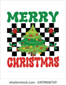 Merry Christmas t shirt design. Christmas t shirt design.	