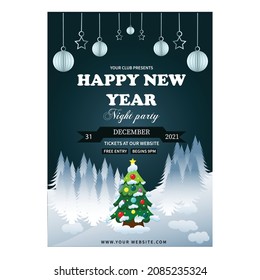 merry christmas tags with falling snow, beautiful tree, santa clause etc