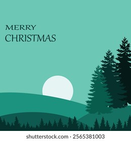 Merry christmas template background image artwork handmade illustration
