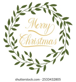 Merry Christmas Text, Merry Christmas Background Greeting Card, Christmas Card, Holiday Card, Digital Greeting Card, Handwritten Text, Merry Christmas calligraphy. Eps 10.