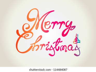 Merry Christmas text design