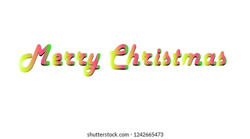 Merry Christmas text design 