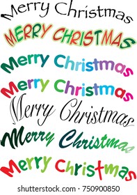 merry christmas text design