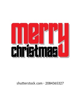 Merry Christmas, Text Design is suitable for screen printing t-shirts, hats, sweaters and can be used for banners, pamphlets etc.